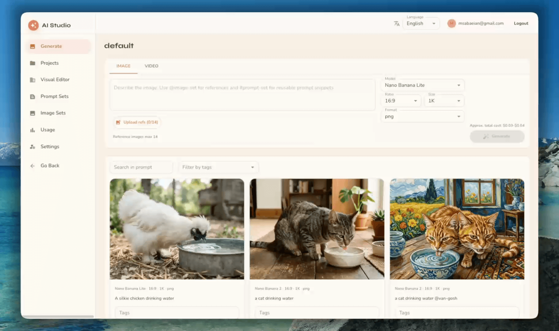 Video generation preview